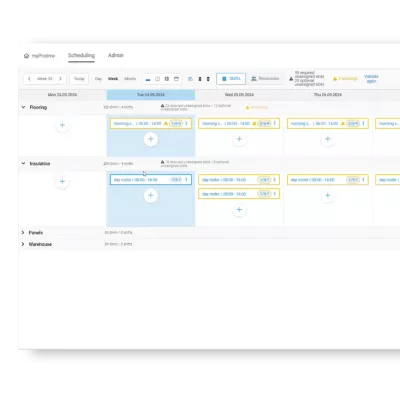 Planning Shift